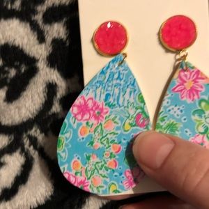 Lilly Pulitzer Inspired Disney Earrings
